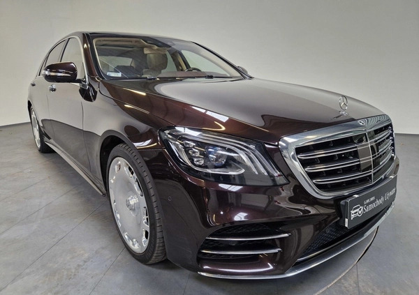 Mercedes-Benz Klasa S cena 359900 przebieg: 84653, rok produkcji 2018 z Dobra małe 631